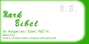 mark bibel business card